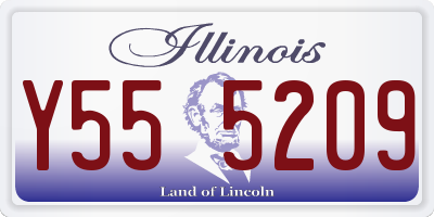 IL license plate Y555209