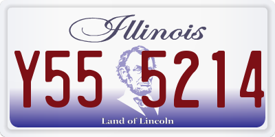 IL license plate Y555214