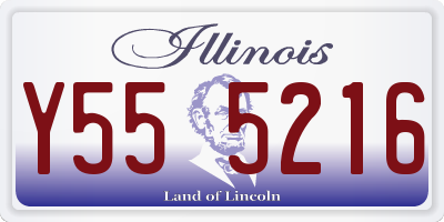 IL license plate Y555216