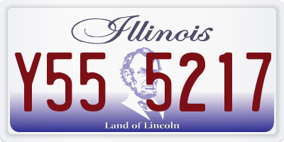 IL license plate Y555217