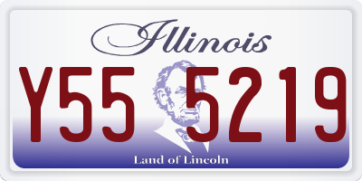 IL license plate Y555219