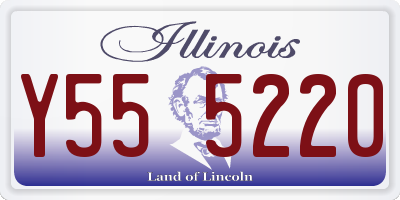 IL license plate Y555220