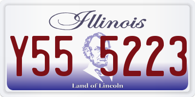 IL license plate Y555223