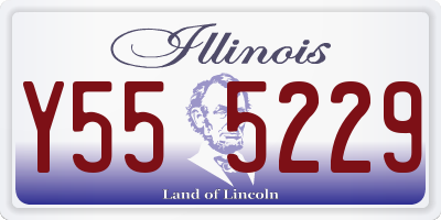 IL license plate Y555229