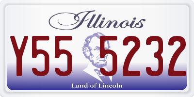 IL license plate Y555232