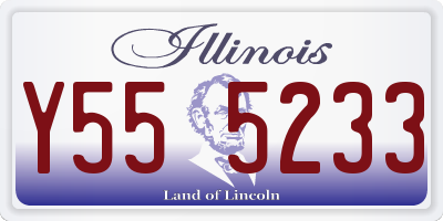 IL license plate Y555233