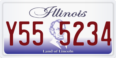 IL license plate Y555234