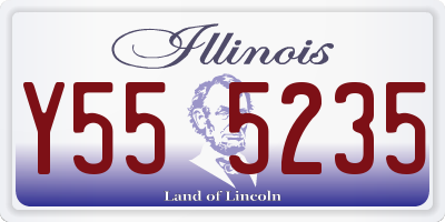 IL license plate Y555235