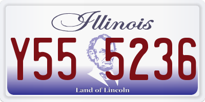 IL license plate Y555236