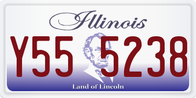 IL license plate Y555238