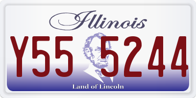 IL license plate Y555244