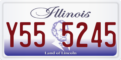 IL license plate Y555245