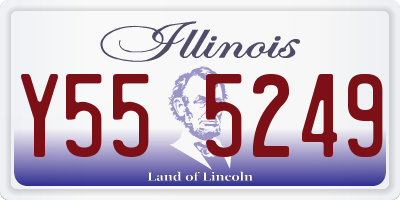 IL license plate Y555249