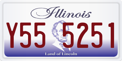 IL license plate Y555251