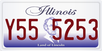 IL license plate Y555253