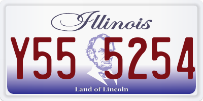 IL license plate Y555254