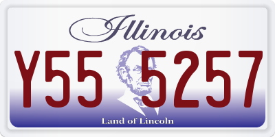 IL license plate Y555257
