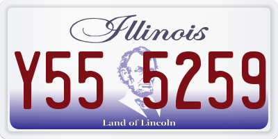IL license plate Y555259