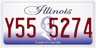 IL license plate Y555274