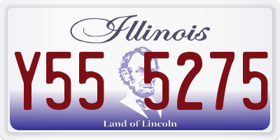 IL license plate Y555275