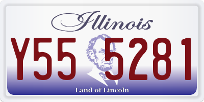 IL license plate Y555281