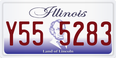 IL license plate Y555283