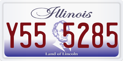 IL license plate Y555285