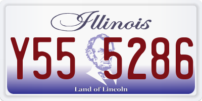 IL license plate Y555286