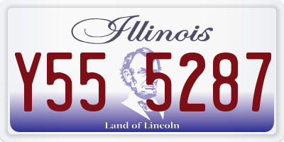 IL license plate Y555287