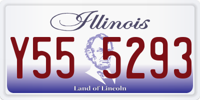 IL license plate Y555293