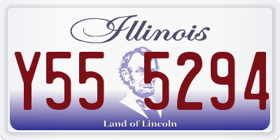 IL license plate Y555294