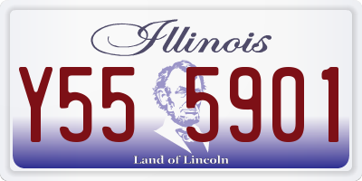 IL license plate Y555901