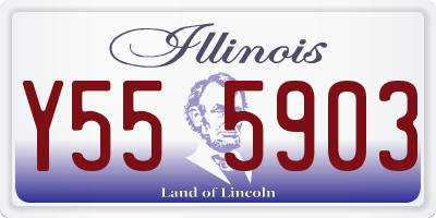 IL license plate Y555903
