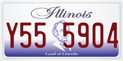 IL license plate Y555904
