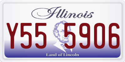IL license plate Y555906