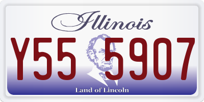 IL license plate Y555907