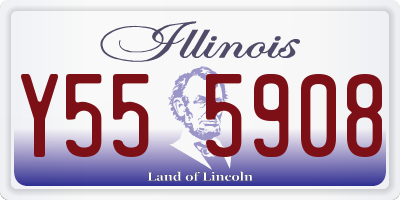 IL license plate Y555908