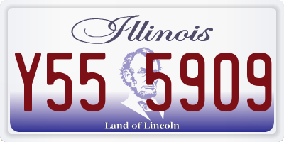 IL license plate Y555909