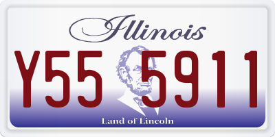 IL license plate Y555911
