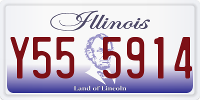 IL license plate Y555914