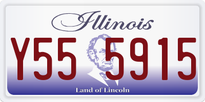 IL license plate Y555915