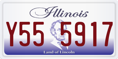 IL license plate Y555917