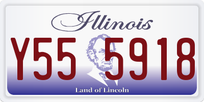 IL license plate Y555918