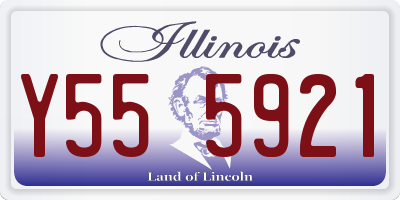 IL license plate Y555921