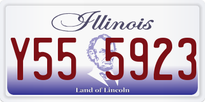 IL license plate Y555923