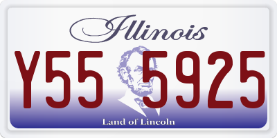 IL license plate Y555925