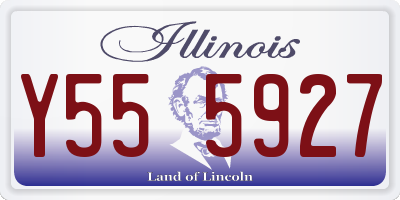 IL license plate Y555927
