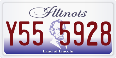 IL license plate Y555928
