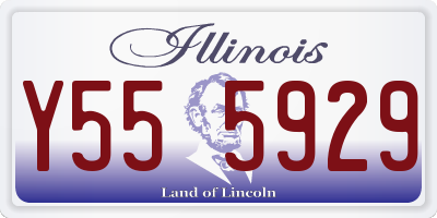 IL license plate Y555929