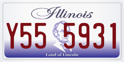 IL license plate Y555931